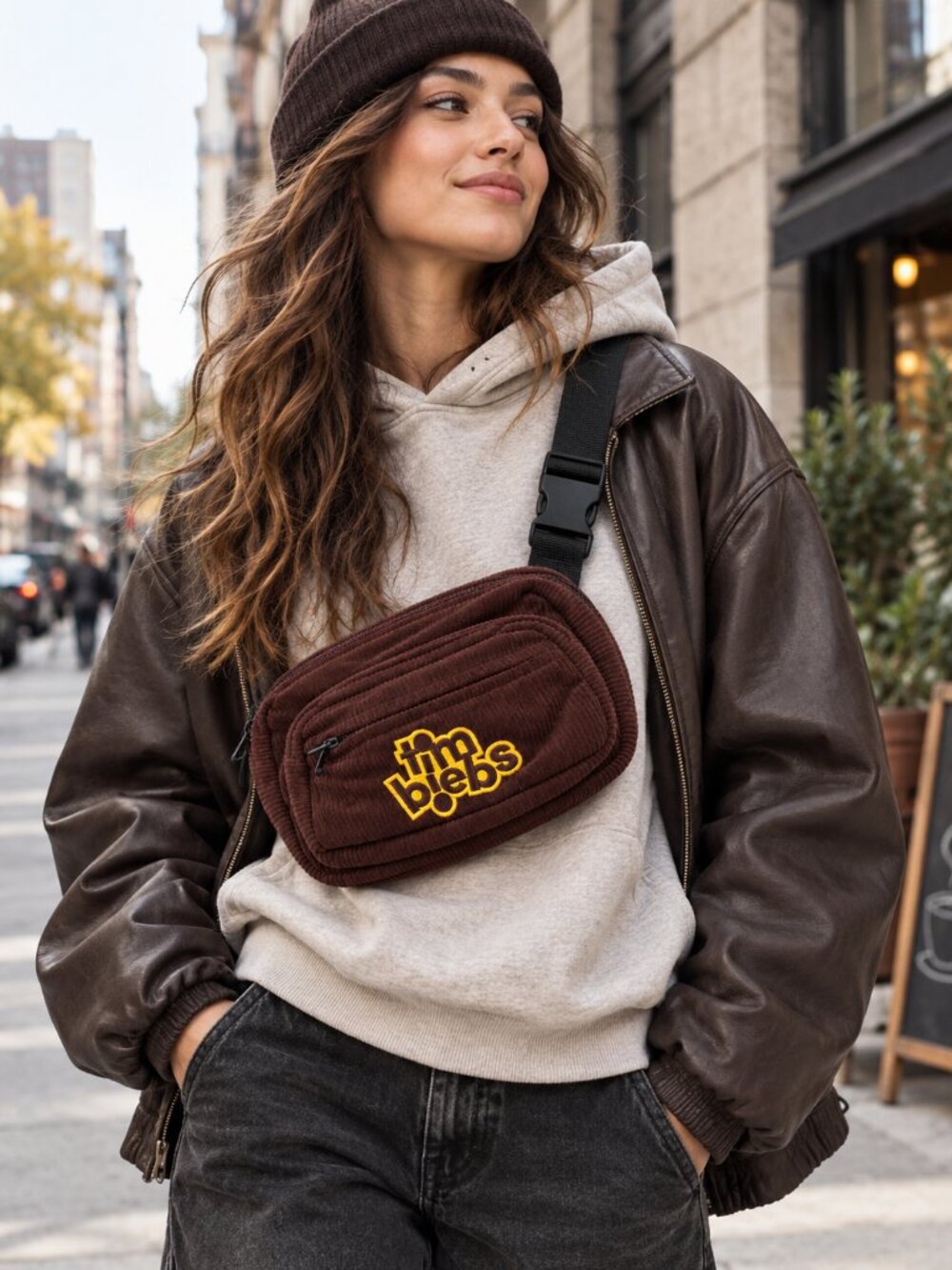 Tim Hortons x Justin Bieber Corduroy Belt Bag